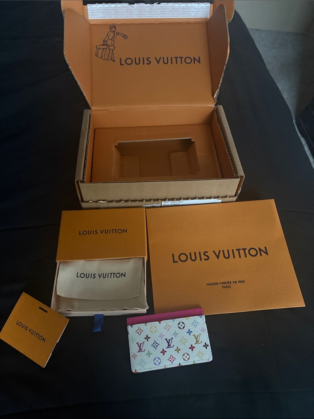 Authentic Louis Vuitton Takashi Murakami Collection Card Holder